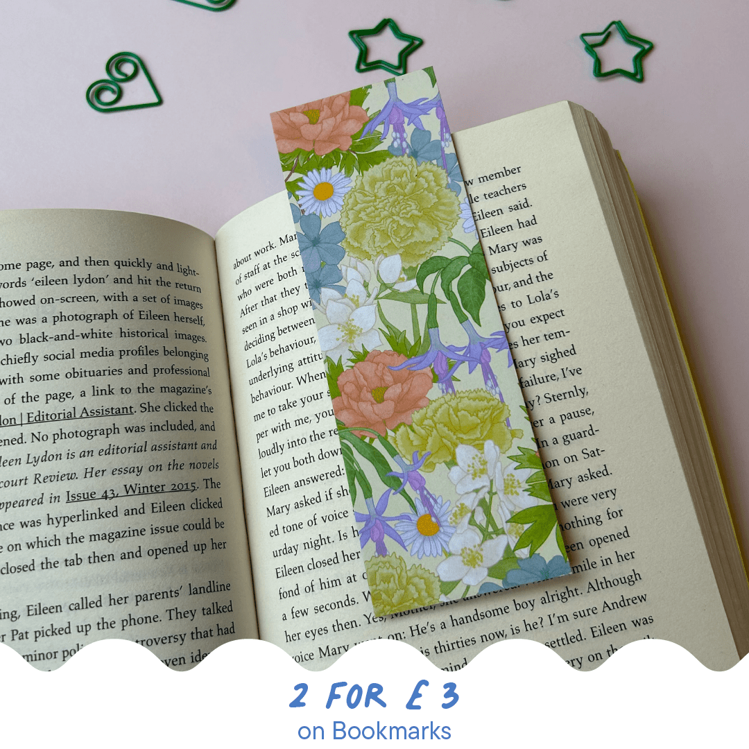 'Pastel Floral' Bookmark