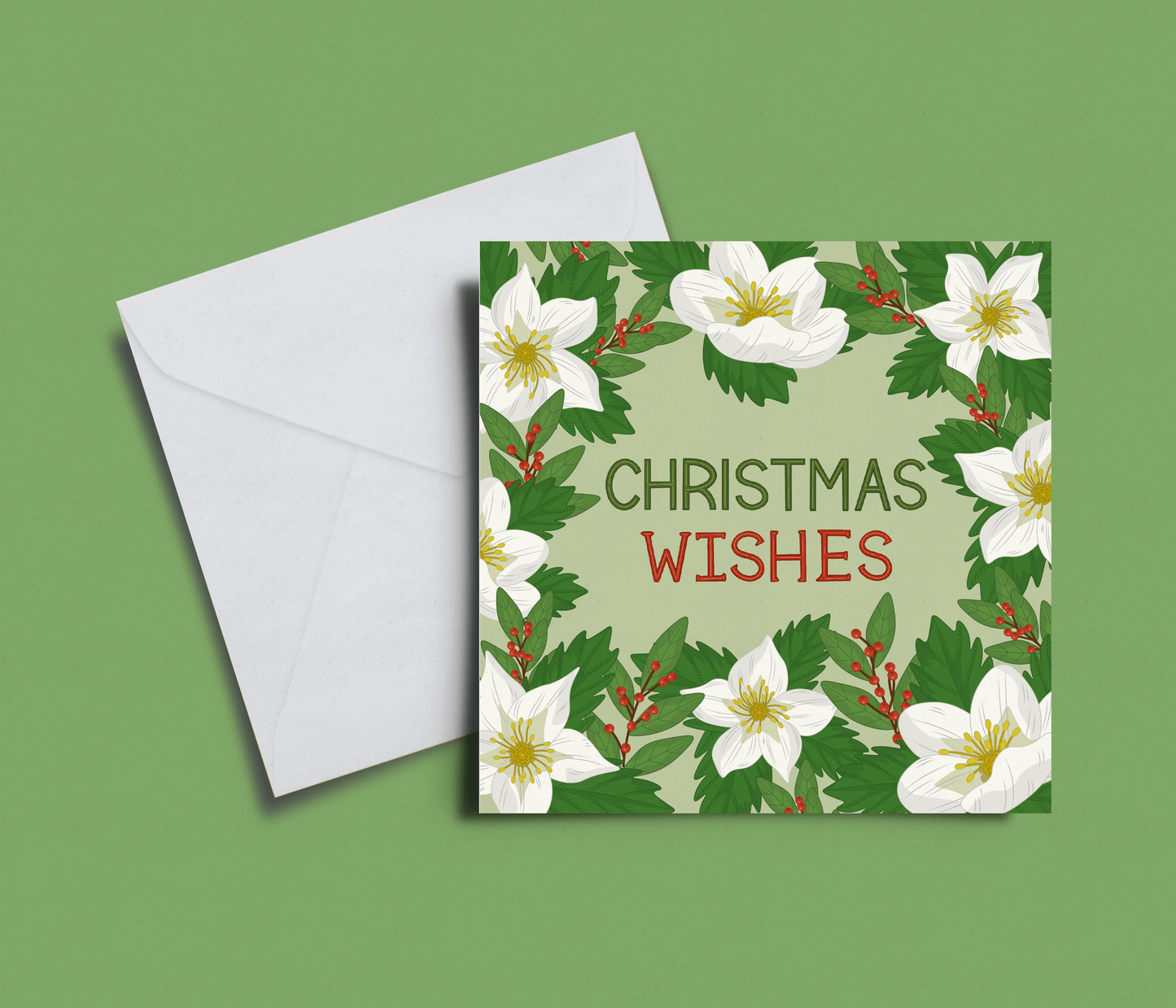 'Hellebore' Christmas Card