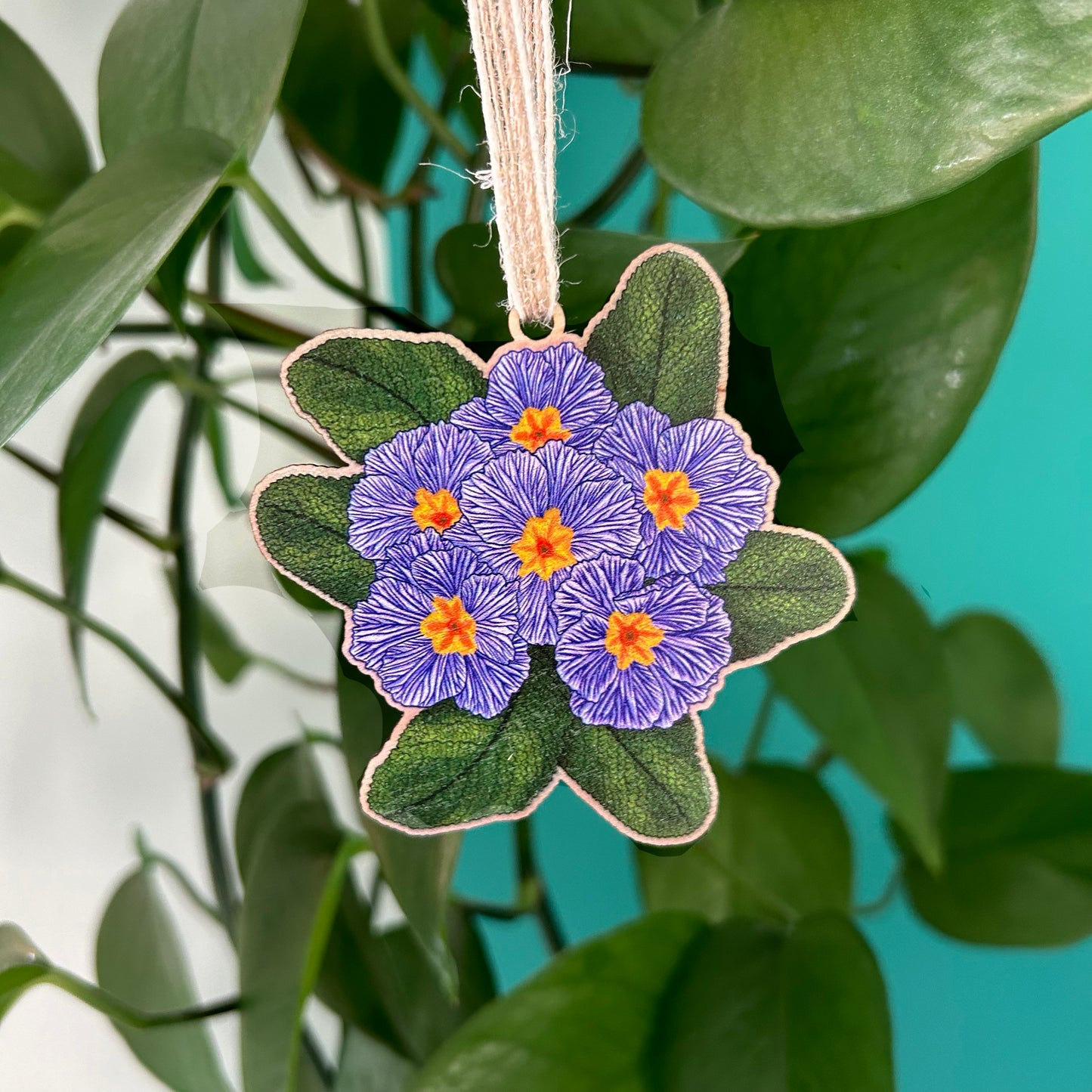 Primrose Wooden Hanging Decoration