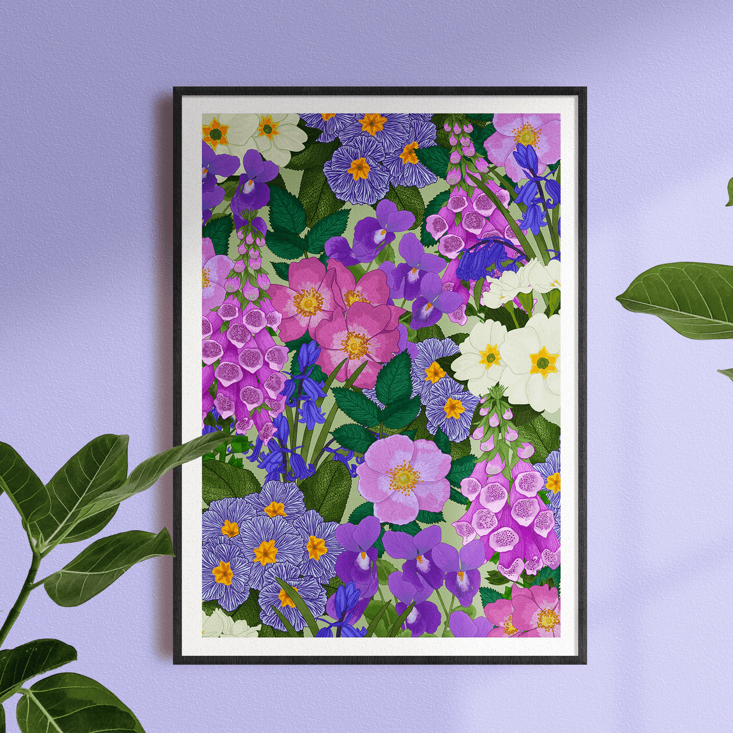 'Woodland Wildflowers' Print