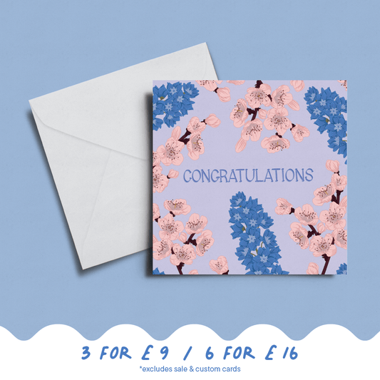 'Congratulations' Blossom Card