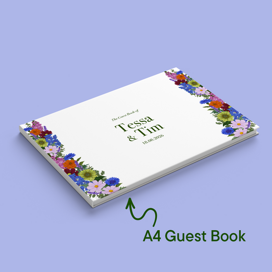 Bright Blooms Wedding Guest Book *Digital*