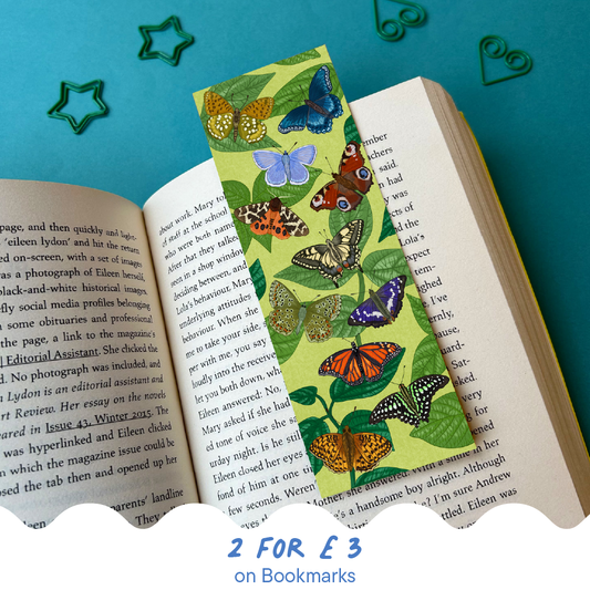 'Butterflies & Moths' Bookmark