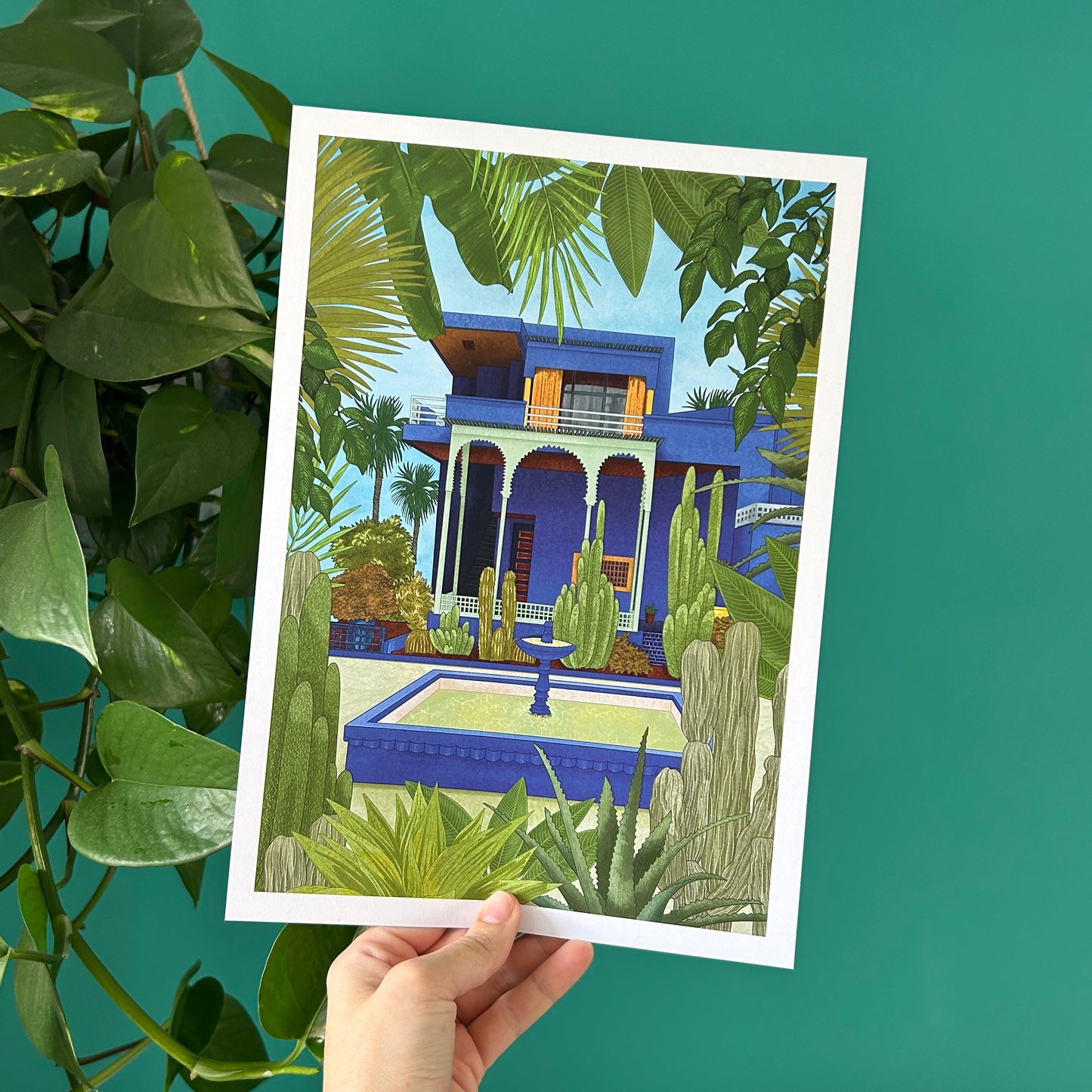 'Jardin Marjorelle, Morocco' Print