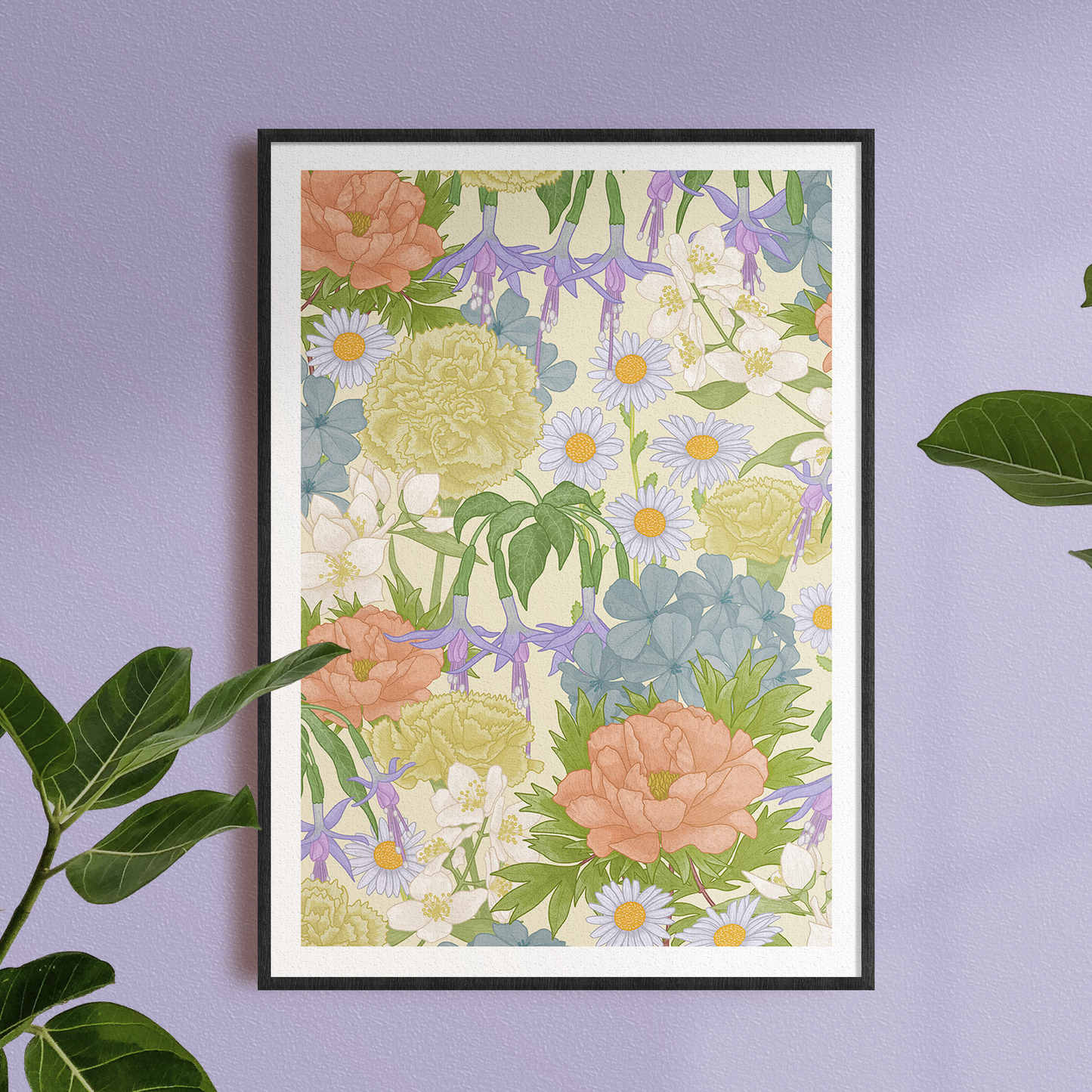 'Pastel Floral' Print