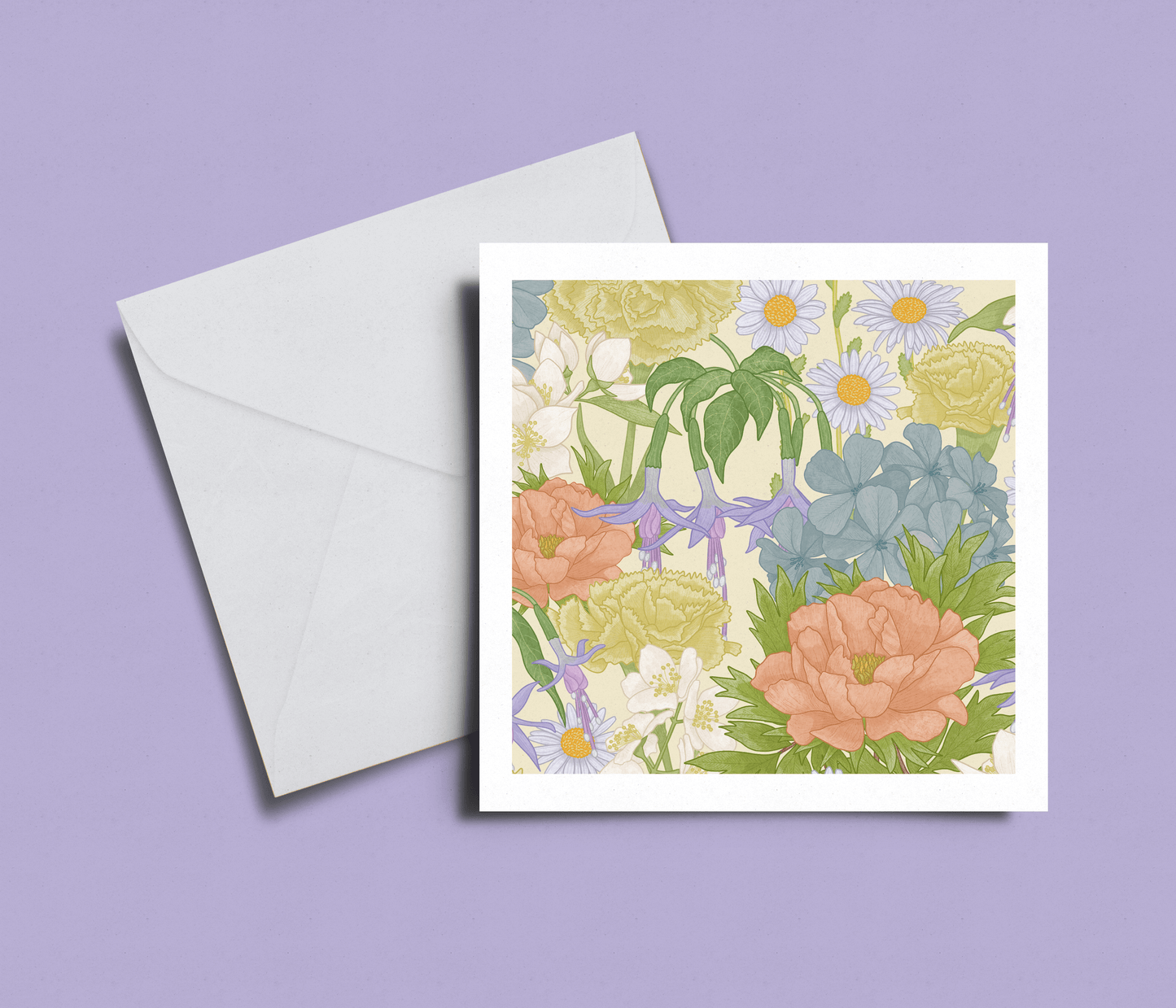 'Pastel Florals' Card