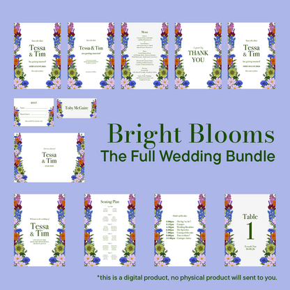 Bright Blooms Wedding Bundle *Digital*
