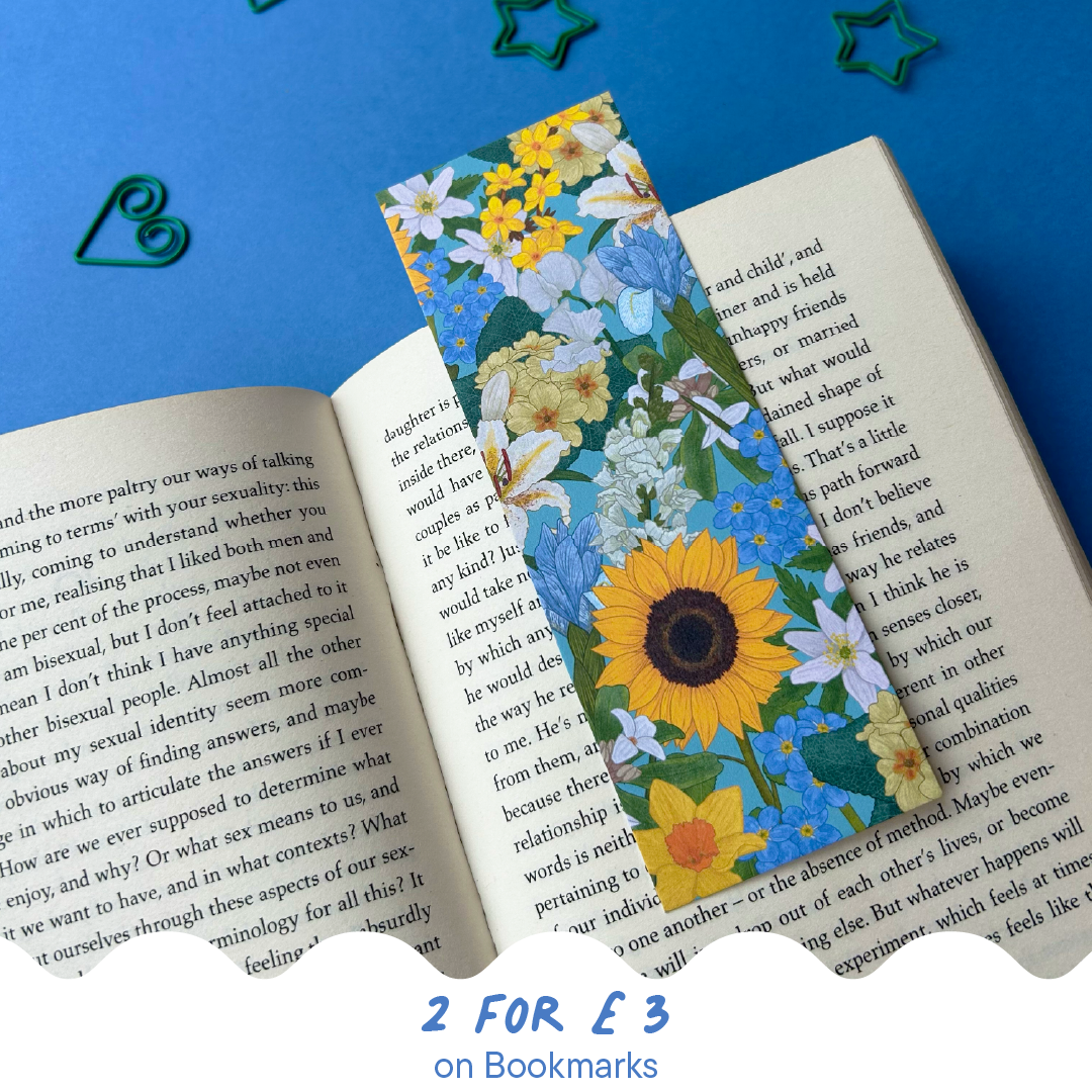 'Golden Blooms' Bookmark