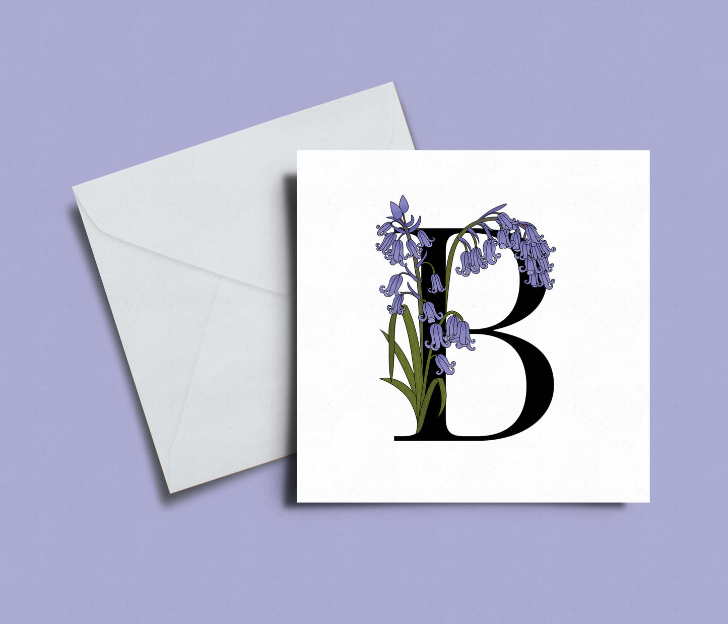 Floral Initial A-Z Card