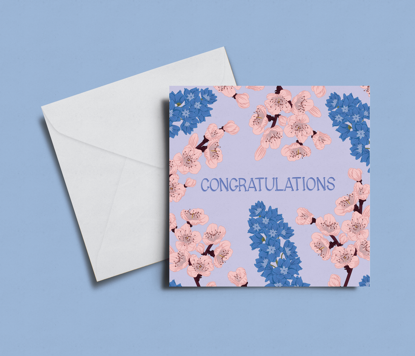 'Congratulations' Blossom Card