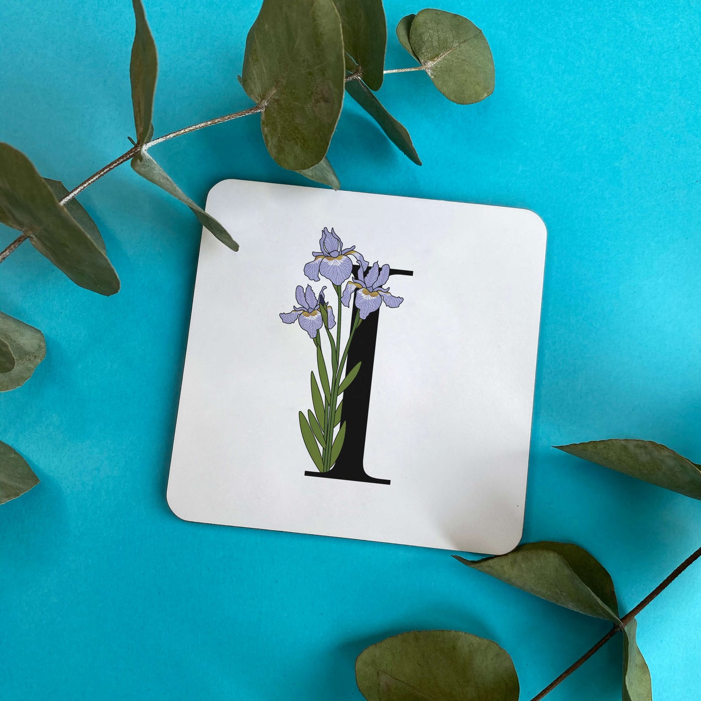 Floral Initial Coaster