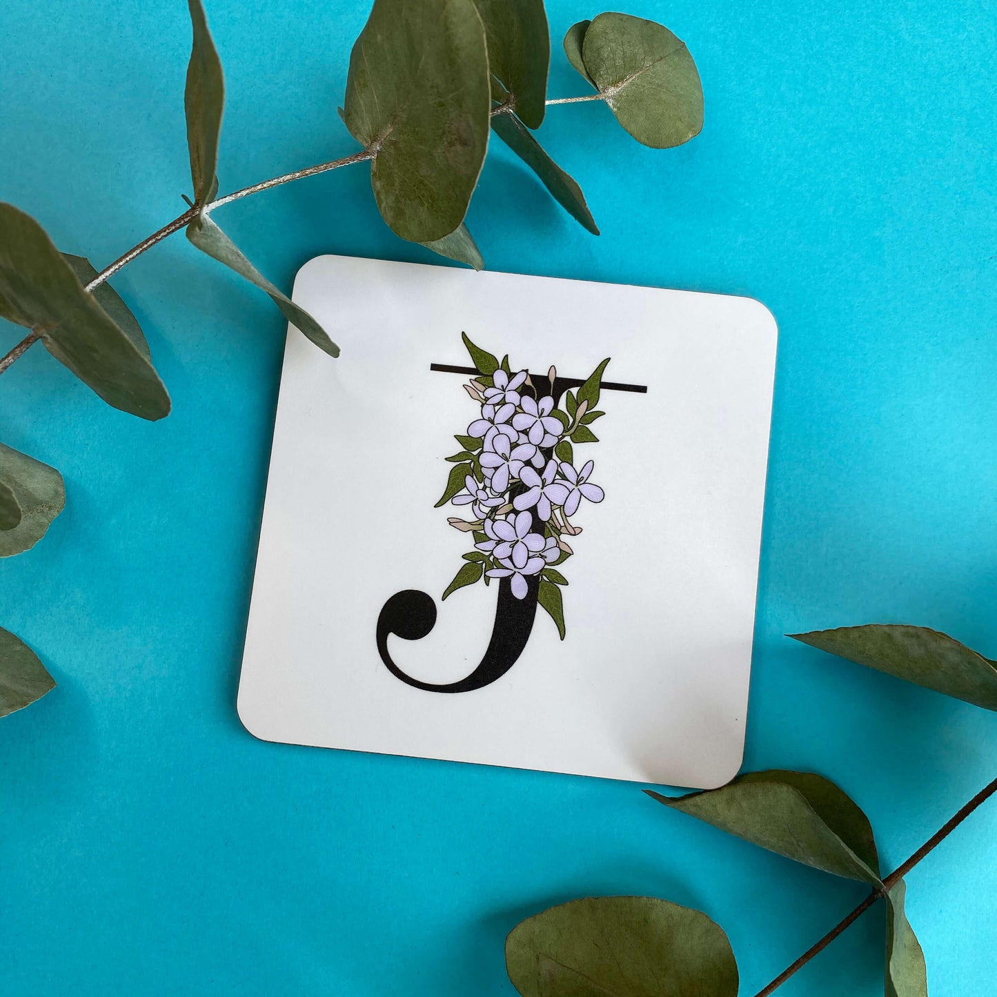 Floral Initial Coaster