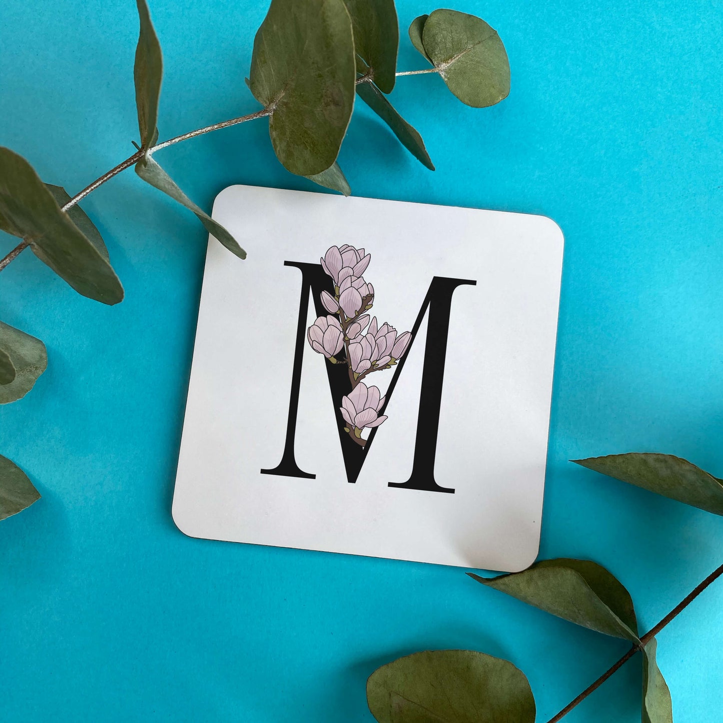 Floral Initial Coaster