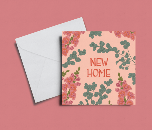 'New Home' Eucalyptus Card