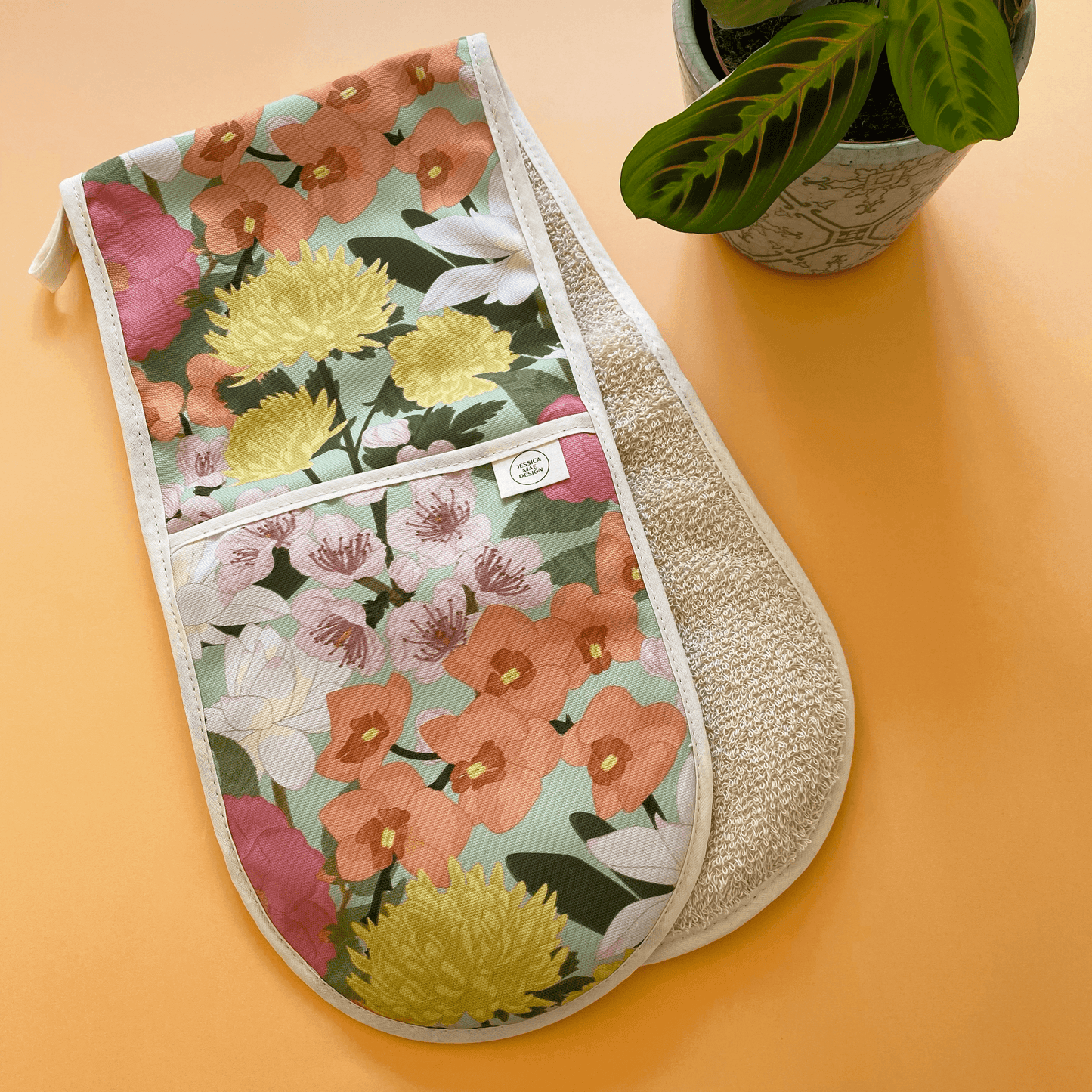 The Pastel Floral Oven Gloves