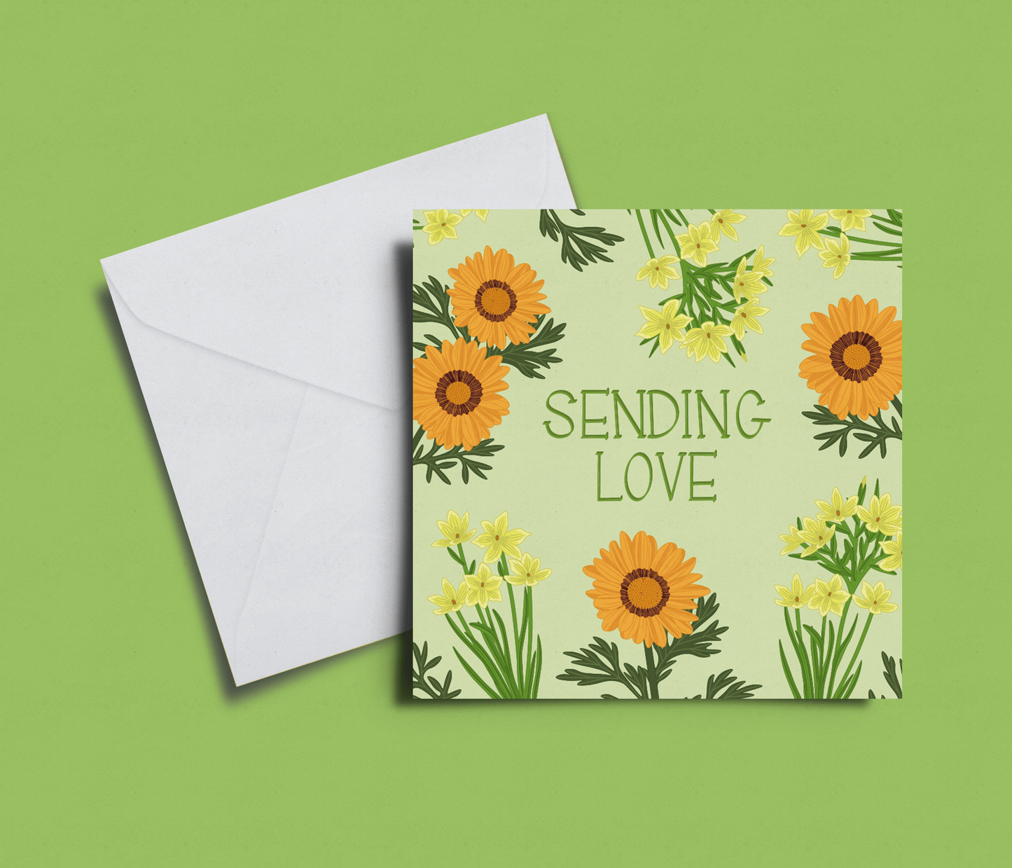 'Sending Love' Ursinia Card