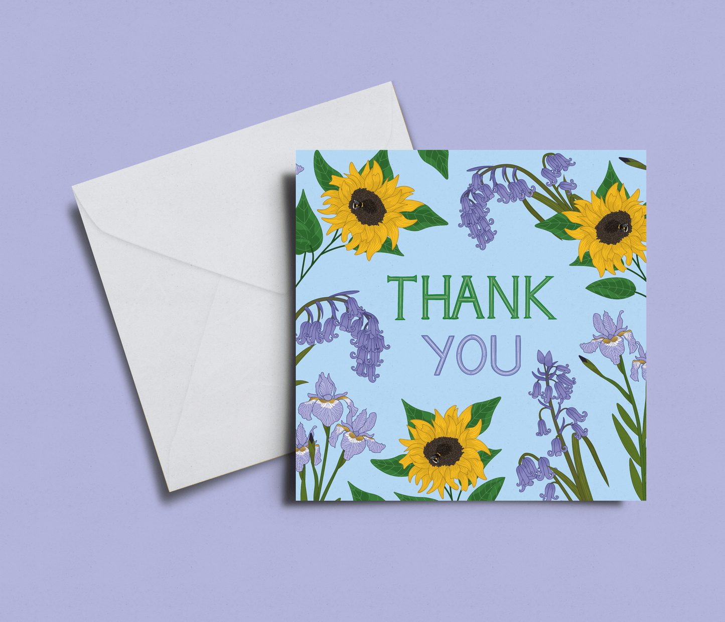 'Thank You' Sunflowers Card