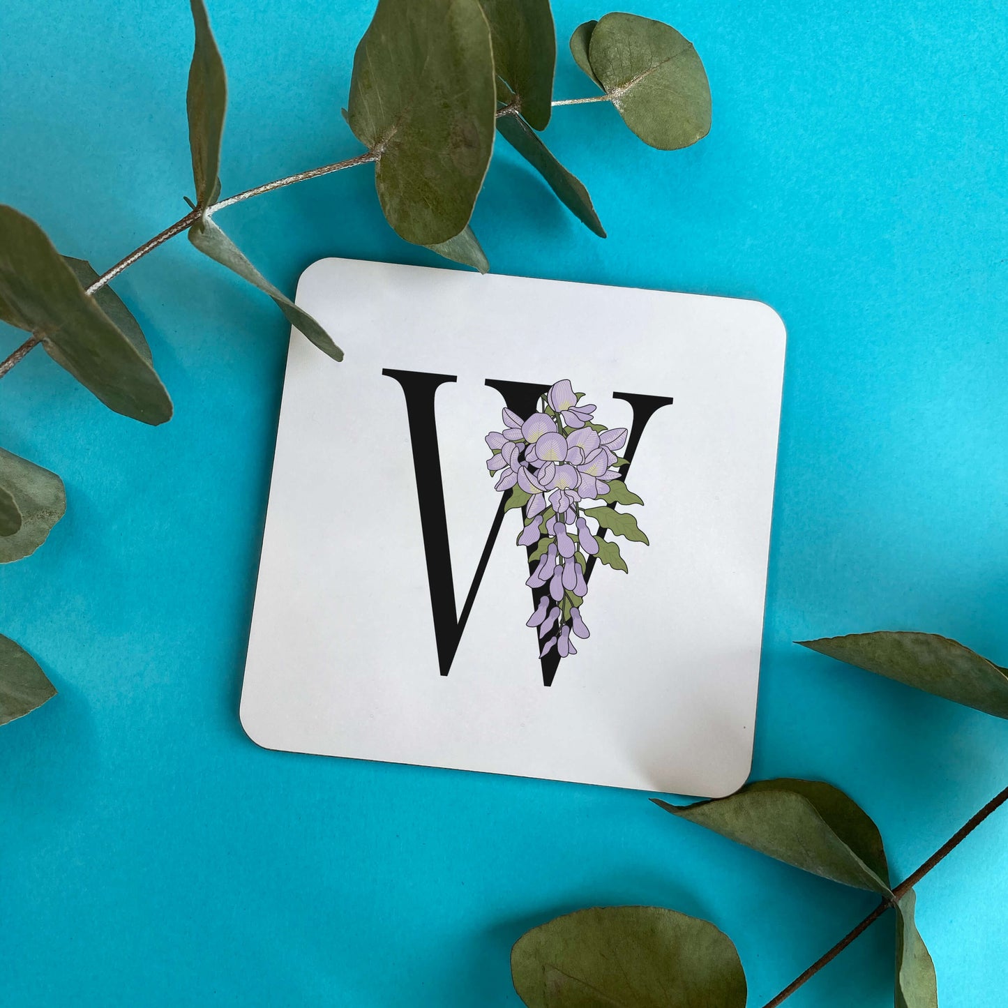 Floral Initial Coaster