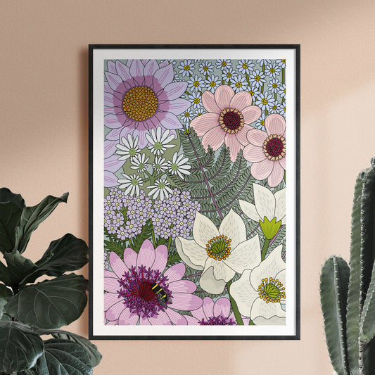 'Whimsical Wildflowers' Limited Edition Print